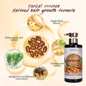 Shampooing et revitalisant naturels en gros pour la croissance des cheveux à l'huile de ricin, anti-chute et nourrissants - Product Image 3