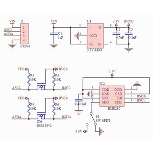 Sensor de Presión Atmosférica BME280 5V, Módulo de Sensor de Temperatura y Humedad GY-BME280-5v - Product Image 5