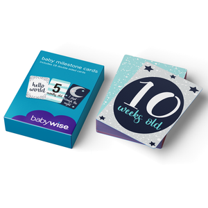 Biglietti di Auguri per le Tappe del Bambino con Stampa Personalizzata su Cartoncino e Carta per Regali di Nascita e Celebrazioni Baby Shower - Product Image 1