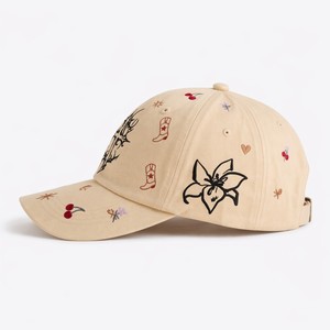 Wholesale Custom Logo <b>Flat</b> Embroidered 6 Panel Baseball Cap Cotton Twill Dad <b>Hat</b> Gorras <b>Hat</b> Manufacturer - Product Image 4