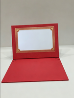 Carpeta de Archivo Personalizada de Cuero PU Brillante para Certificados, Porta Diplomas A4 con LED