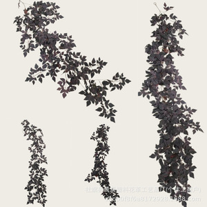 Vignes artificielles en érable, fleurs en soie PE, 100cm-200cm, pour décoration de mariage, maison, automne, Thanksgiving - Product Image 2