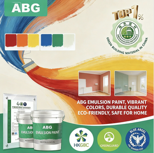 Peinture liquide au latex riche en pigments, application au pinceau <span class=keywords><strong>fin</strong></span>, faible teneur en COV, forte adhérence pour projets de bricolage polyvalents - Product Image 1