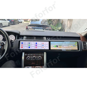 <span class=keywords><strong>15.5</strong></span> pouces 1920*1080 autoradio Android pour Range Rover Vogue L405 2013-2017 double écran nouveau Design système de divertissement copilote - Product Image 4