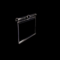 Porte-étiquette de prix transparent sur mesure pour étagère de supermarché, support de bande de données pour crochet métallique