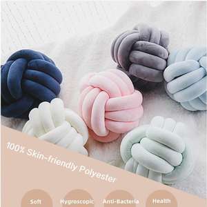Offre Spéciale fait à la main velours noeud coussin boule multicolore doux tricoté bureau <span class=keywords><strong>Sleepin</strong></span> corps pour la maison lecture lit repos oreillers - Product Image 3