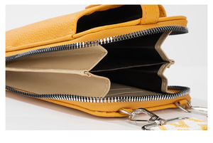 Outdoor Zipper <strong>Mobile</strong> Phone <strong>Bag</strong> One Size Shoulder Women's Style Faux Leather Phone Case <strong>Bags</strong> - Product Image 2