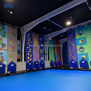 Divertida Escalada en Roca <span class=keywords><strong>con</strong></span> Varios Estilos para Parques Infantiles Interiores, Incluyendo Escalada Vertical <span class=keywords><strong>con</strong></span> Tobogán y Salto al Vacío - Product Image 6