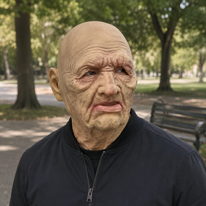 <span class=keywords><strong>Masque</strong></span> en latex réaliste <span class=keywords><strong>pour</strong></span> homme âgé, tête entière, visage ridé et chauve, <span class=keywords><strong>masque</strong></span> de cosplay <span class=keywords><strong>pour</strong></span> fête d'Halloween, accessoires de jeu de rôle - Product Image 4
