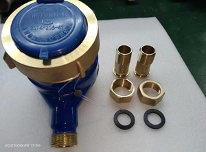 Cơ khí Đồng hồ nước 15mm 20mm hộ gia đình đa máy bay phản lực khô quay số Lưu lượng nước mét - Product Image 2