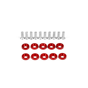 10 pièces M6 boulons hexagonaux concaves pour calandre de voiture JDM modifiée, rondelles de calandre, boulons de plaque d'immatriculation - Product Image 3