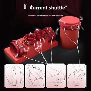 Mizzzee mystère vin rouge érotique adulte Couple SM Alternative choc électrique ensemble flirter corps complet retenue Bondage Gear - Product Image 3