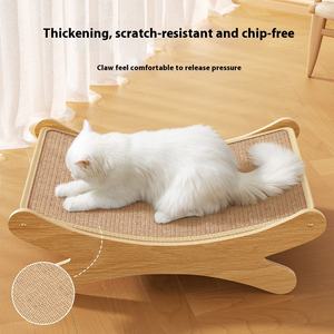 Übergroßes Umweltfreundliches Katzenbett Sisal-Kratzboard Quadratische Form Große Rassen Liegeplatz Kratzbaum Integriertes Haustiermöbel - Product Image 1