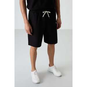 Ensemble de shorts bermuda pour homme en coton noir, coupe ample, 85250 - Product Image 2