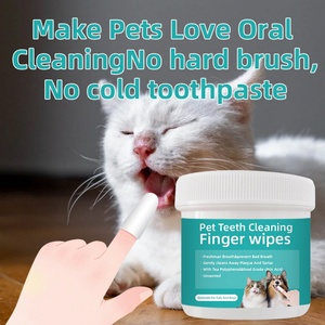 Toallitas Dentales para Perros, Cuidado Bucal, Limpieza de Dientes, Toallitas para Dedos, Limpieza de Dientes de Mascotas, Eliminación de Sarro - Product Image 3
