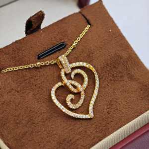 UM Jewelry ขายส่ง จี้เงินแท้ 925 ประดับเพชรซิคอน ชุบทอง เหมาะสำหรับทุกเพศ/ผู้ชาย/ผู้หญิง ใช้ได้ทุกวัน ของขวัญวันครบรอบ ของขวัญสำหรับงานปาร์ตี้ - Product Image 3