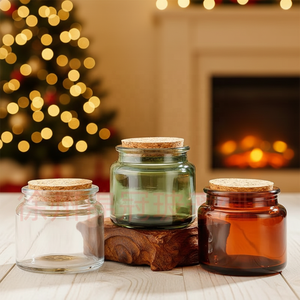 ขวดแก้วทรงกระบอกขนาด 100 มล. 200 มล. พร้อมฝาไม้ก๊อก ทน<span class=keywords><strong>ค</strong></span>วามร้อน ใช้ซ้ำได้ สำหรับตกแต่งบ้านในช่วง<span class=keywords><strong>ค</strong></span>ริสต์มาส - Product Image 6