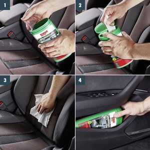 Paños de Limpieza para Interiores, Paquete de 25 Unidades, Multiusos, para el Tablero, Consola y Vinilo del Automóvil - Product Image 4
