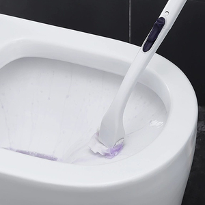 <span class=keywords><strong>Brosse</strong></span> de toilette murale liquide et droppable, avec support, ensemble de brosses de nettoyage en silicone suspendues - Product Image 2