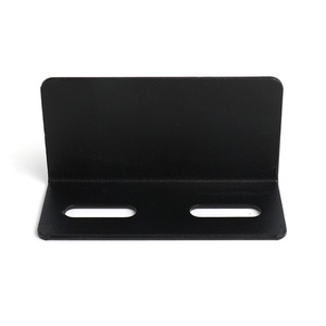 Black Metal <b>Corner</b> <b>Bracket</b> 2 Hole Right Angle Furniture Shelf Support Hardware Connector Durable Modern Simple Style - Product Image 2