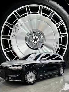 Cerchi in Lega di Alluminio Forgiato Cromati da 18-22 Pollici per Retrofit/Upgrade Compatibili con <span class=keywords><strong>Velar</strong></span> AITO M7/M5 Li <span class=keywords><strong>Auto</strong></span> - Product Image 5
