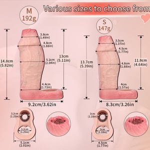 FAAK Manchon pénien réaliste en silicone souple, élastique et creux, pour l'agrandissement du pénis, jouet sexuel pour couple adulte, prix de gros - Product Image 3