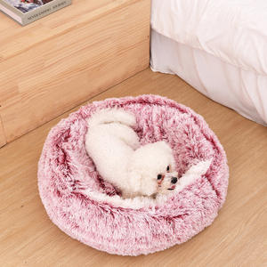 Maison pour animaux de compagnie durable et écologique, coussin ovale en peluche confortable et amovible, lavable, lit pour chat avec couverture à capuche - Product Image 3