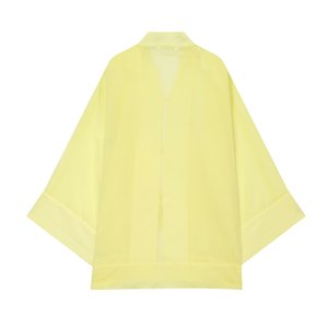 Chemisier drapé transparent à manches longues et nœuds décoratifs SHENZHU pour femme, nouvelle collection été 2026, référence 0340004 - Product Image 6