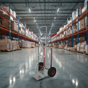 आसान फोल्ड अप और भंडारण वाणिज्यिक या आवासीय उपयोग भारी शुल्क निकास रेल हैंड ट्रक ट्रॉली भारी शुल्क - Product Image 2