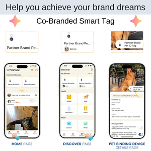 Thẻ định danh thú cưng thông minh NFC bằng silicon tùy chỉnh PawView - Bán buôn thẻ định vị chó, thẻ nhận dạng thú cưng cá nhân hóa - Product Image 6