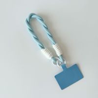 Cordon de téléphone portable coloré en nylon tressé, dragonne mignonne pour iPhone 16 15 et coques Samsung