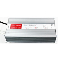 Transformateur LED étanche IP67 AC/DC CHUHAN, alimentation électrique 300W, sortie simple 220VAC 12V/24V 25A/12.5A 50-60Hz, boîtier en aluminium