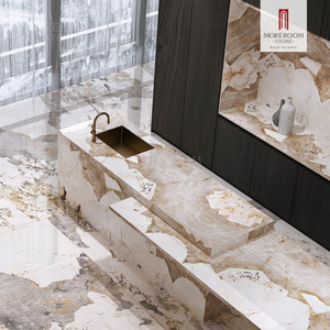 Dalles en porcelaine de grande taille 1600x3200mm, granit brésilien Pandora, 12mm, pour murs intérieurs modernes avec fonction de brique réfractaire - Product Image 4