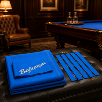 Kit de rechapage de table de billard bleu pour tournoi avec 6 bandes de rebond pour table de club