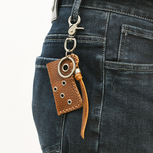 Mode Vintage cuir porte-clés ornement rétro briquet étui porte-clés décor luxe hommes sac à dos portefeuille voiture clé pendentifs cadeaux - Product Image 5