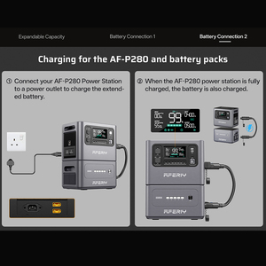 AF-P280 UK Standard Expandable Capacity Portable Energy Storage <b>Power</b> Supply <b>Generator</b> Solar Powered Portable Generation AF-P280 - Product Image 3