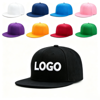 Casquette de baseball unisexe réglable à 6 panneaux, visière plate, imperméable, style sportif, couleur unie, vierge, personnalisable avec logo, style hip-hop, plusieurs modèles