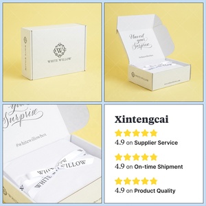Scatola di e-commerce di spedizione di imballaggi di gioielli Pinkish conveniente, scatola di carta postale con Logo personalizzato per orecchini/collane/anelli - Product Image 6