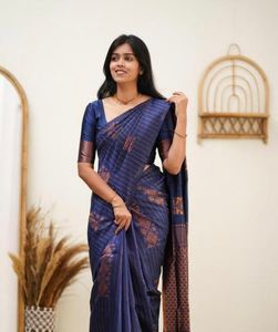 Nueva colección de Sari de seda para mujer para bodas y fiestas disponibles a precio mayorista desde India - Product Image 2