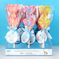 36g Multicolor Hard Coated Zoete Fruitige Zeewier Lollies (Astronaut Schildpad Baby Slang Hart Klein Meisje) in Doos