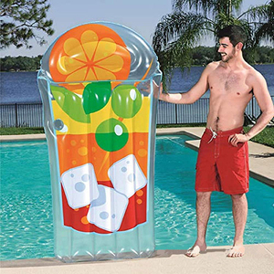 Colchoneta inflable en forma de taza de PVC, con soporte para bebidas, para piscina - Product Image 6