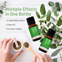 Huile Essentielle d'Eucalyptus 10ml 100% Pure Distillée à la Vapeur Qualité Thérapeutique Huile d'Aromathérapie pour Diffuseur Soulagement de la Congestion Cutanée