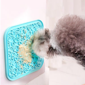 Logotipo personalizado Crânio Silicone <span class=keywords><strong>pet</strong></span> Slow food mat Dog Lick Pad Tigelas De Alimentador Lento Lamber Mat Com ventosa - Product Image 6