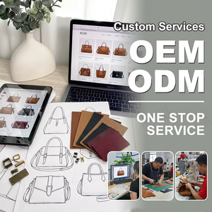 fábrica personalizada al por mayor bolsos de estilo de moda cuero genuino señoras bolso de hombro bolso de mano de las mujeres - Product Image 1