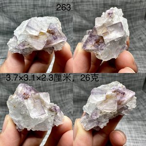 Arsenopyrita Natural con Fluorita Púrpura, Calcita y <span class=keywords><strong>Dolomita</strong></span>: Espécimen con Contraste de Color Impresionante, Tamaño Mano, para Coleccionistas Geológicos - Product Image 5