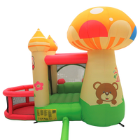 Mini château gonflable champignon 370*335*280cm à vendre – Château gonflable pour parc d'attractions et divertissement