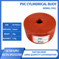 Bouée ronde en PVC durable avec trou pour corde, couleurs personnalisables, adaptée aux environnements marins.