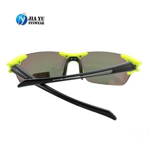 Cetakan injeksi kacamata hitam grosir olahraga tanpa bingkai kustom lensa berwarna netral bantalan hidung karet dapat disesuaikan - Product Image 6