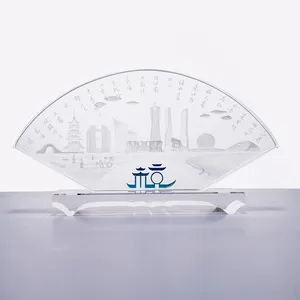 Torta redonda de cristal en blanco de alta calidad al por mayor de fábrica, puede ser Cristal Tallado regalos K9 cristal
