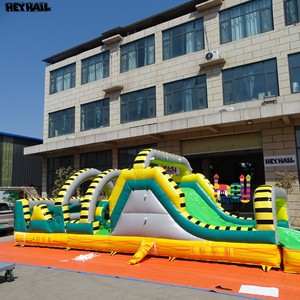 Prezzo di fabbrica Heyhail grado PVC gonfiabile rimbalzo casa percorso ad ostacoli con scivolo gonfiabile ostacolo per eventi - Product Image 6